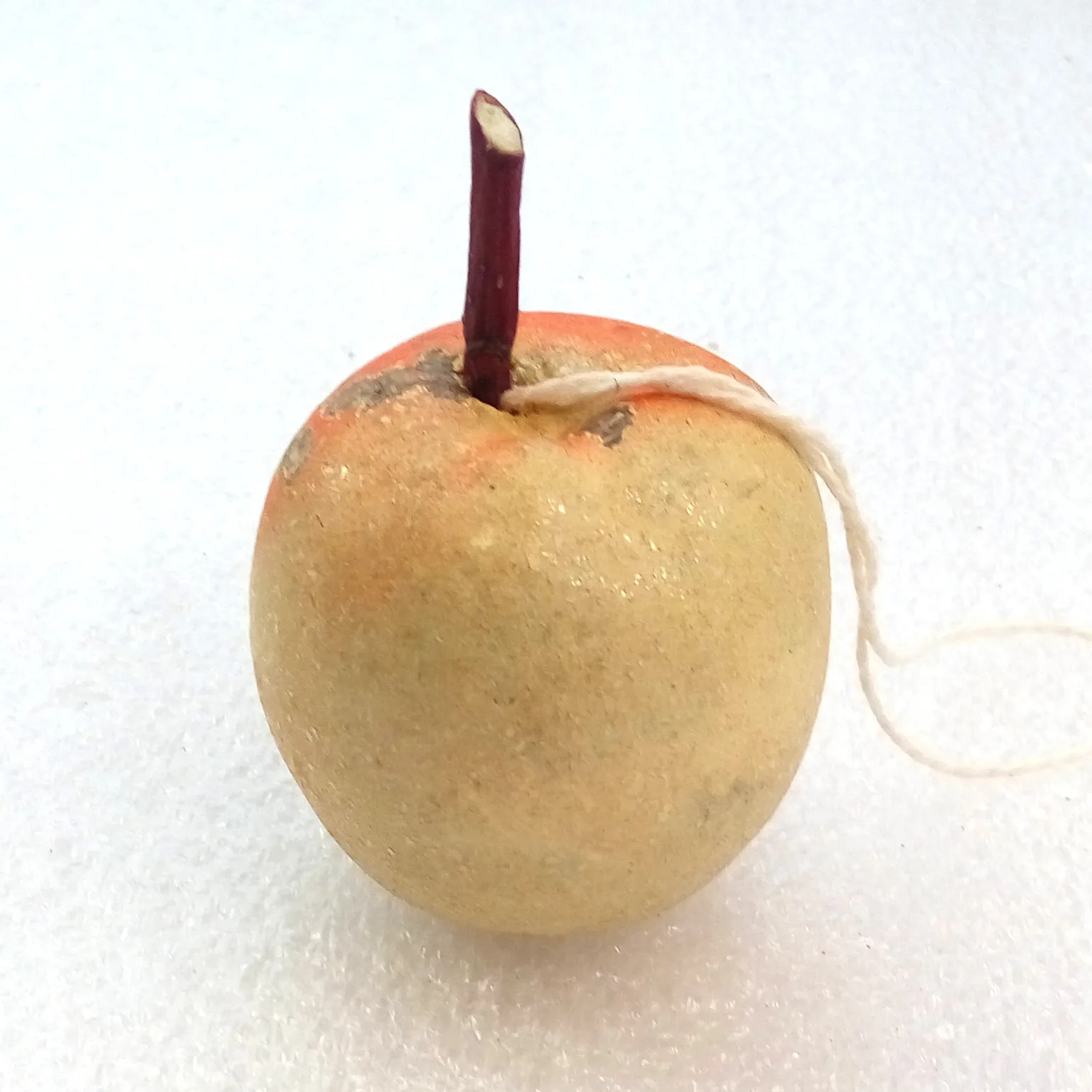 Old Antique Vintage Papier Mache Christmas Ornaments Apple