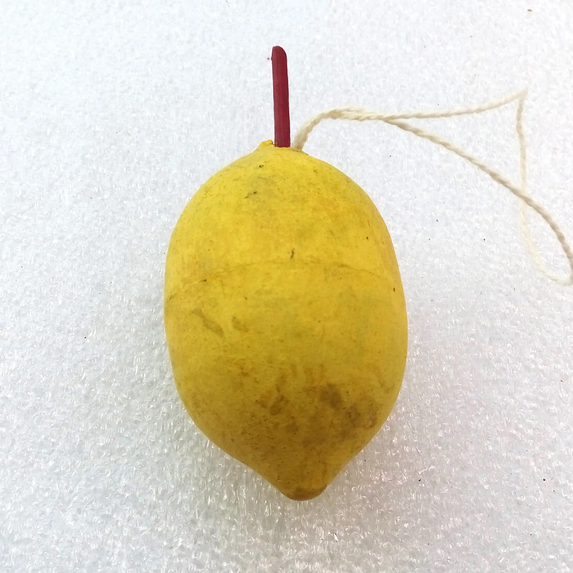 Old Antique Vintage Papier Mache Christmas Ornaments Lemon