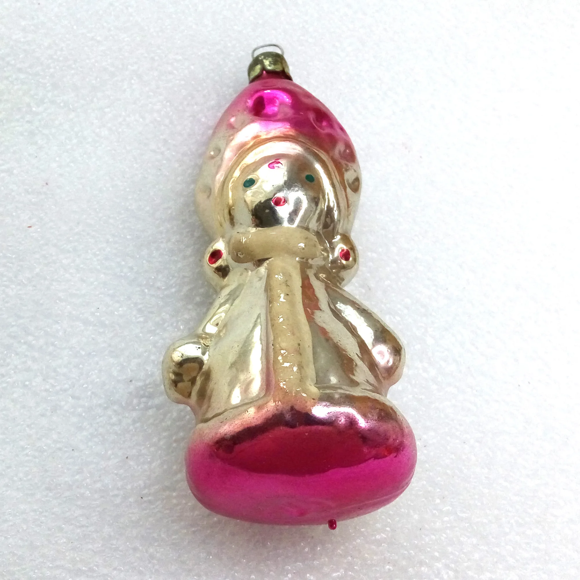 Old Antique Vintage USSR Glass Christmas Ornament Snowmaiden