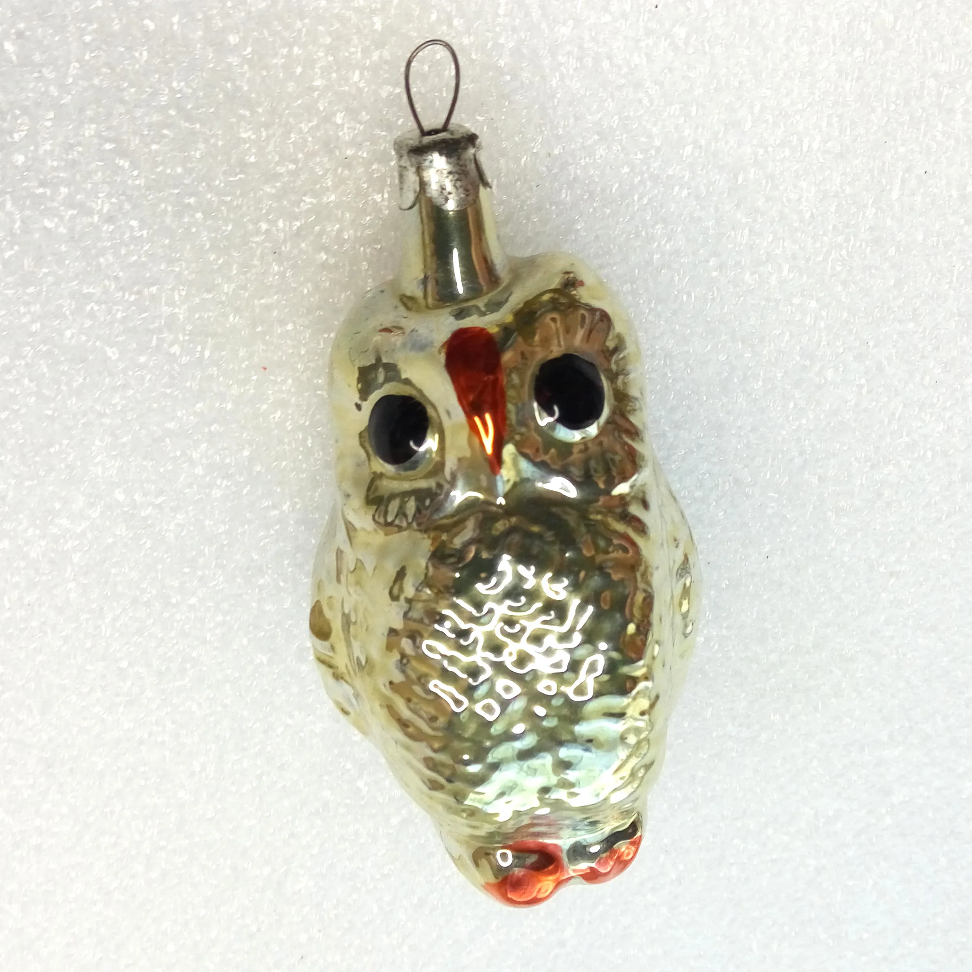 Old Antique Vintage Glass Christmas Ornaments Wise Owl