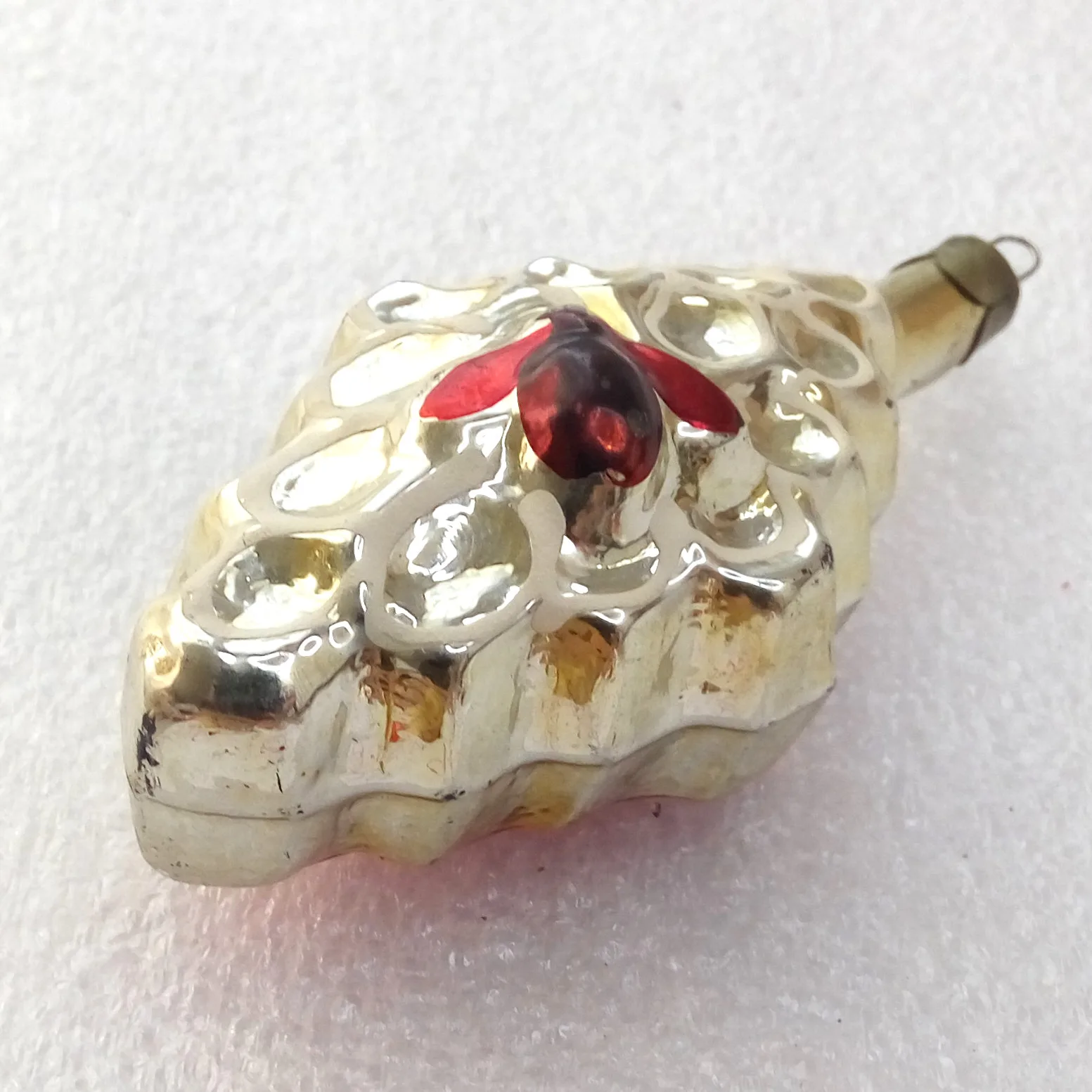 Old Antique Vintage Glass Christmas Ornaments Bee on Honey