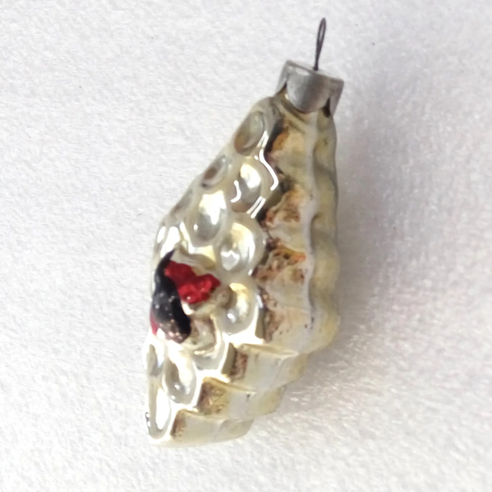Antique Vintage Glass Christmas Ornament Tree Old Bee on Honey