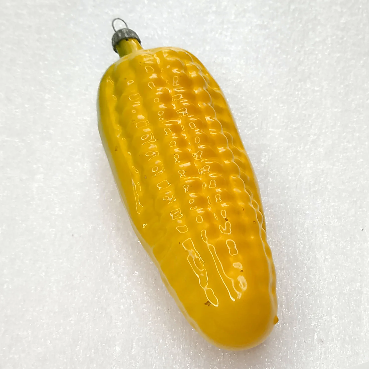 Antique Vintage Russian Glass Christmas Soviet Ornament Corn