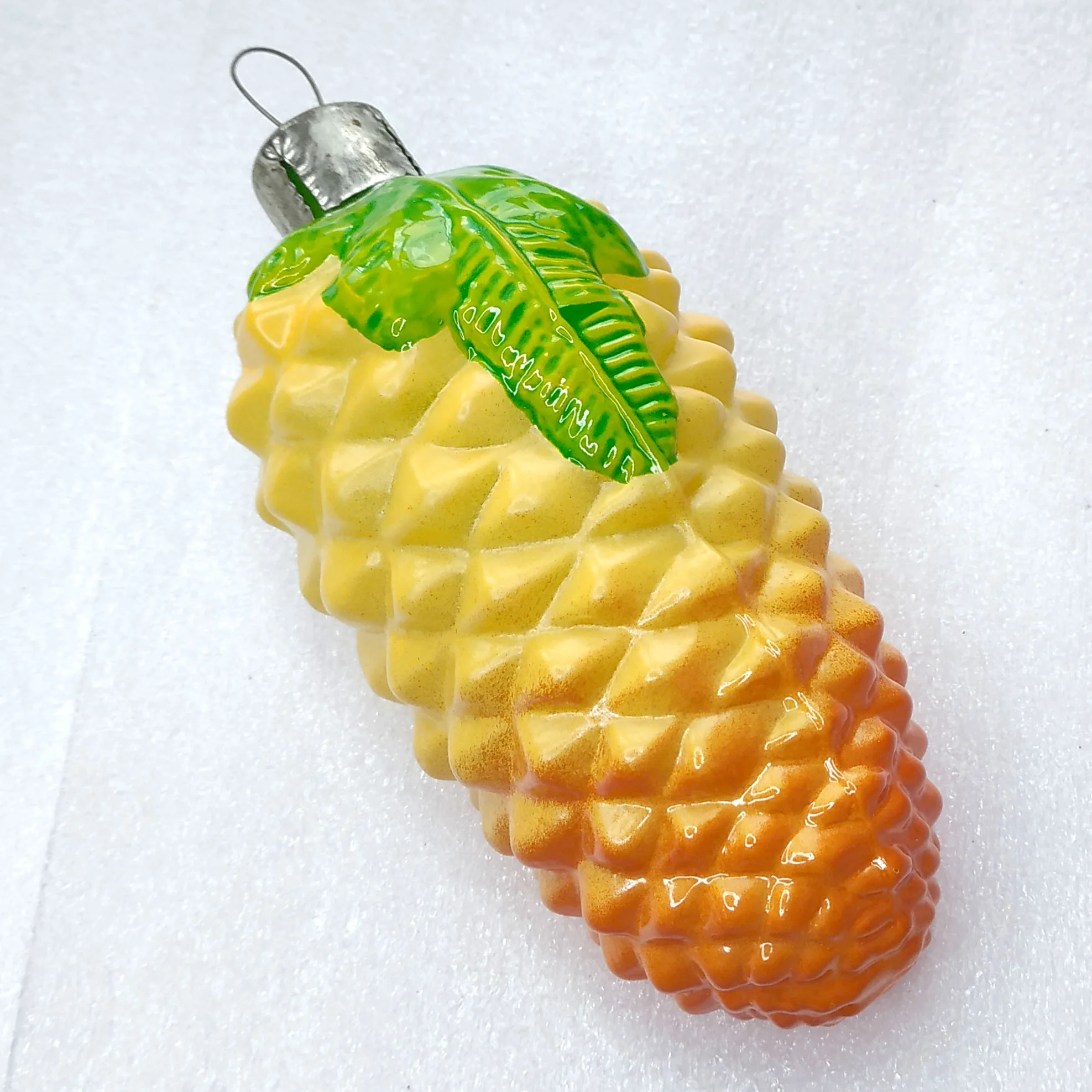 Huge Antique Vintage Mercury Glass Christmas Ornament Pinecone