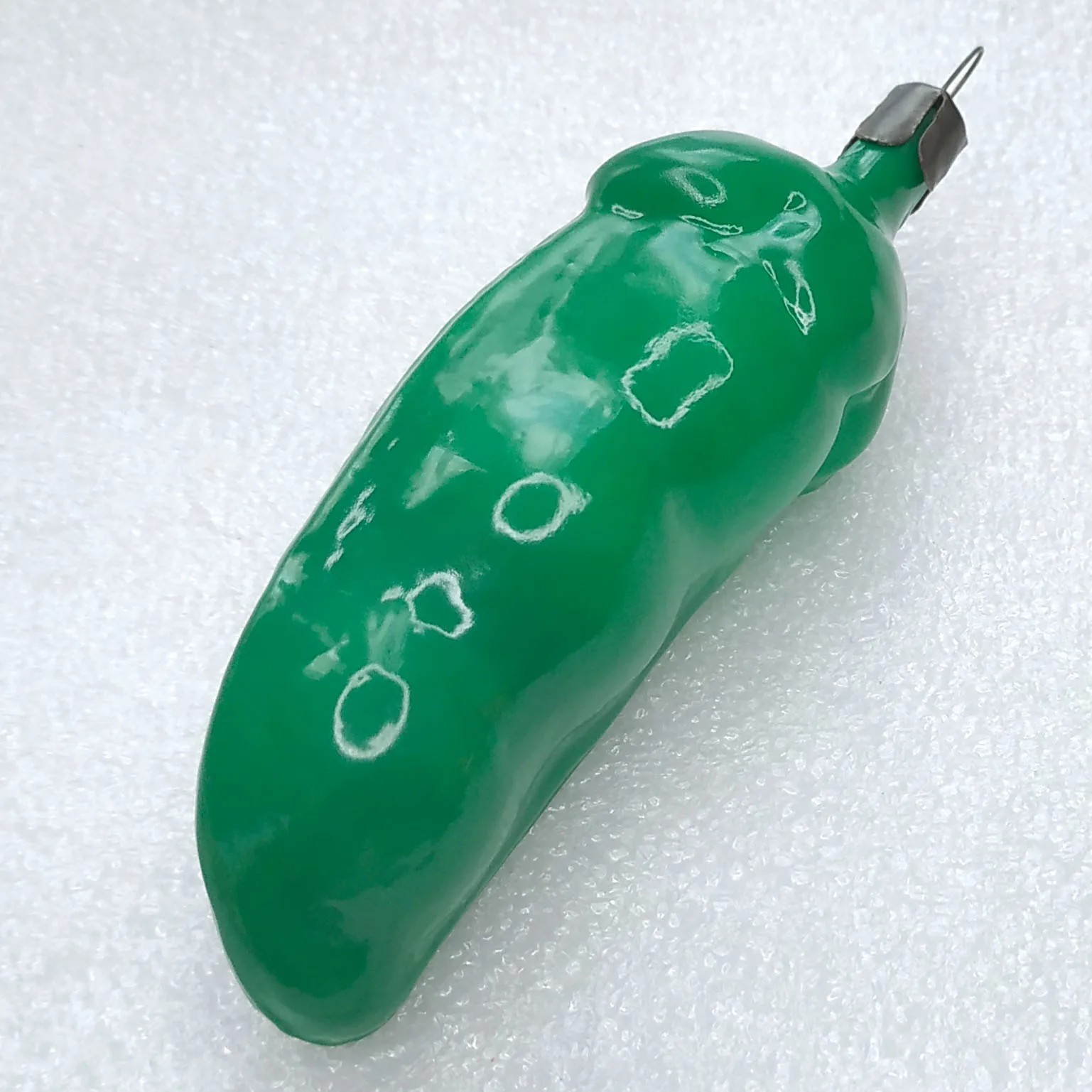 Antique Vintage Russian Glass Christmas Soviet Ornament Bean
