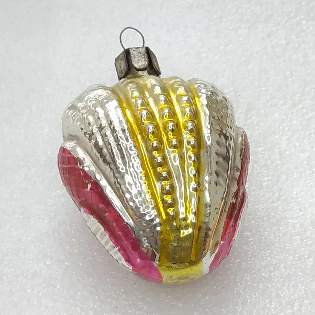 Antique Vintage USSR Mercury Glass Christmas Ornament