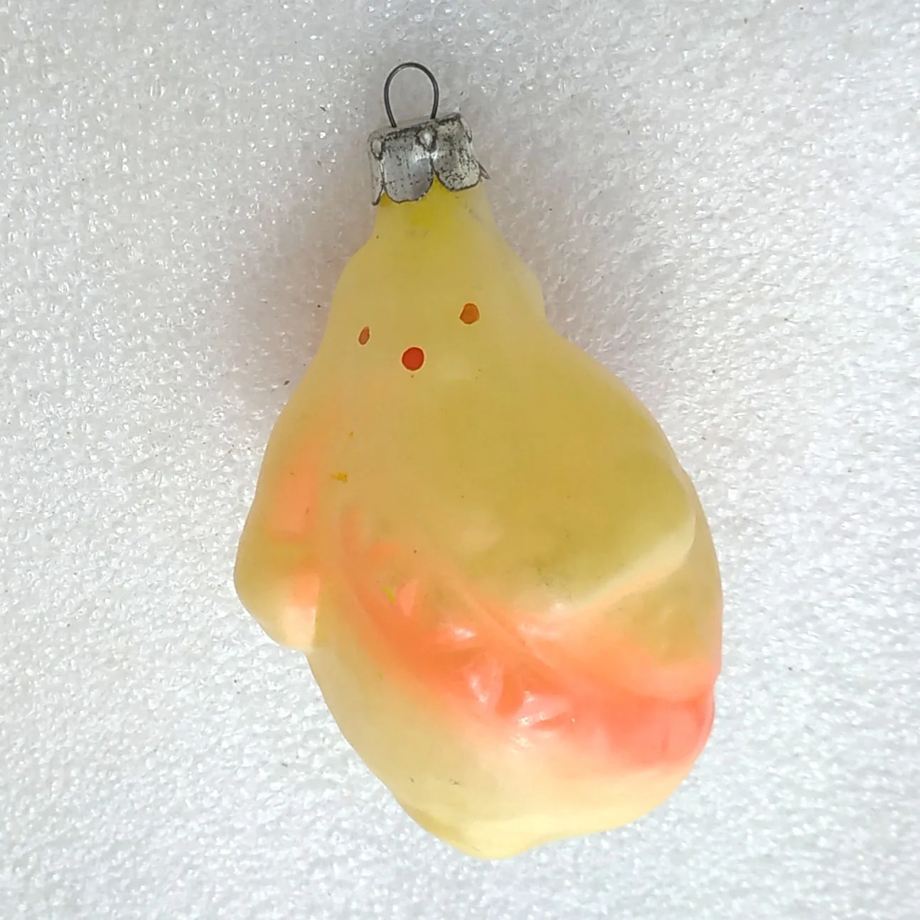 Antique Vintage USSR Glass Christmas Tree Ornament Lemon Prince