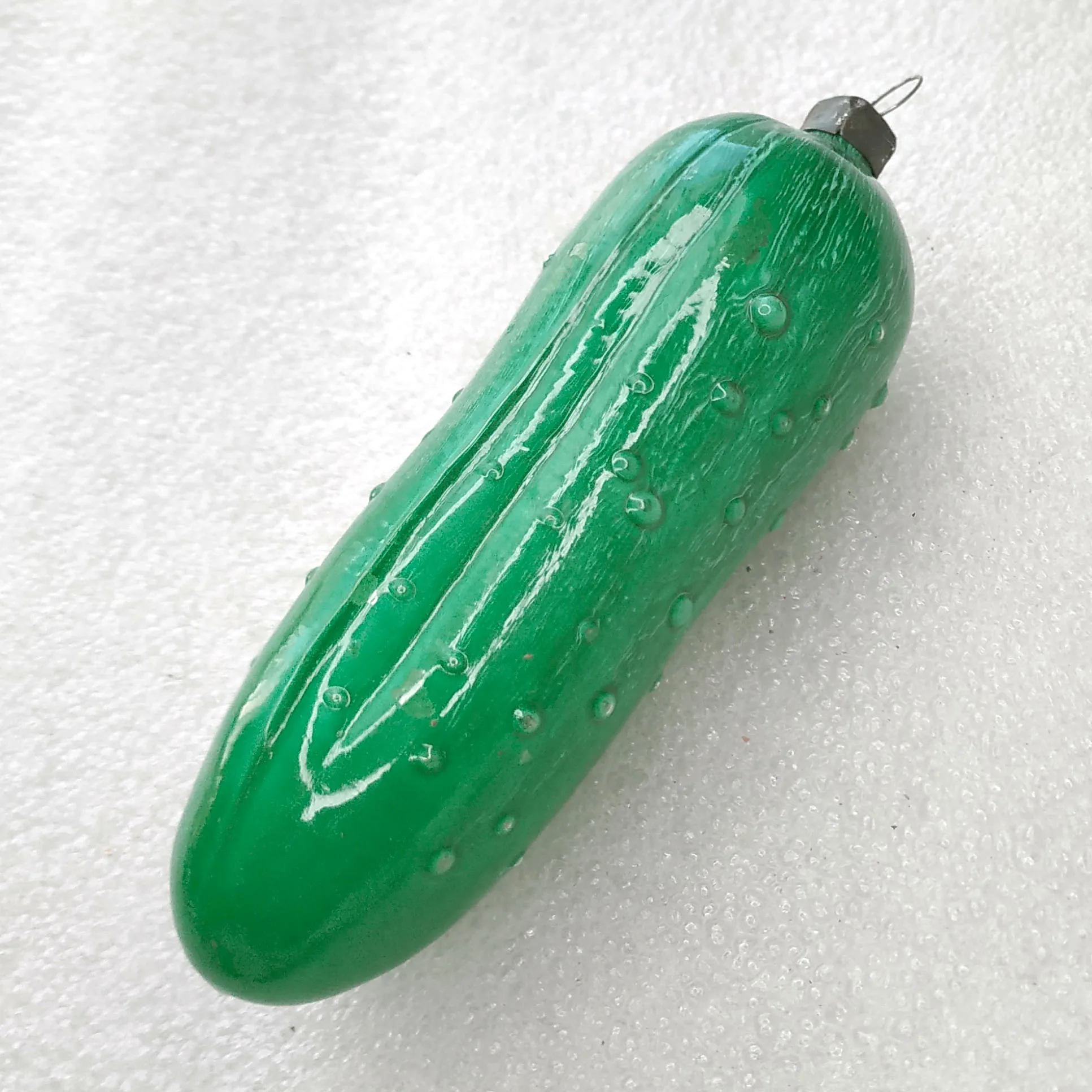 Antique Vintage USSR Glass Christmas Ornament Pickle