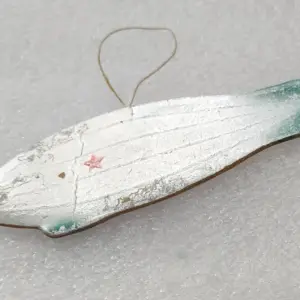 Antique Vintage Dresden Cardboard Christmas Ornament USSR Decor Dirigible