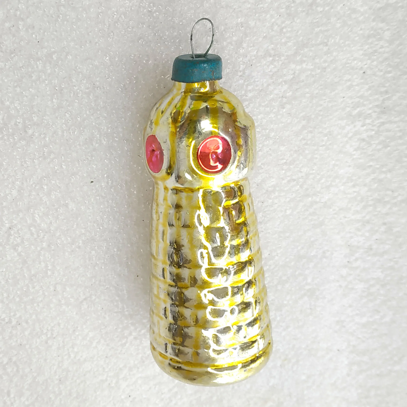 Antique Vintage Russian Glass Christmas Ornament Lighthouse