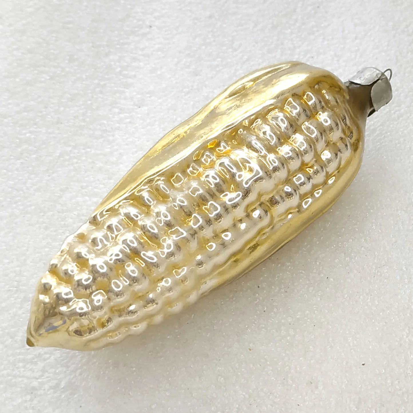 Antique Vintage Russian Glass Christmas Ornament Old Corn
