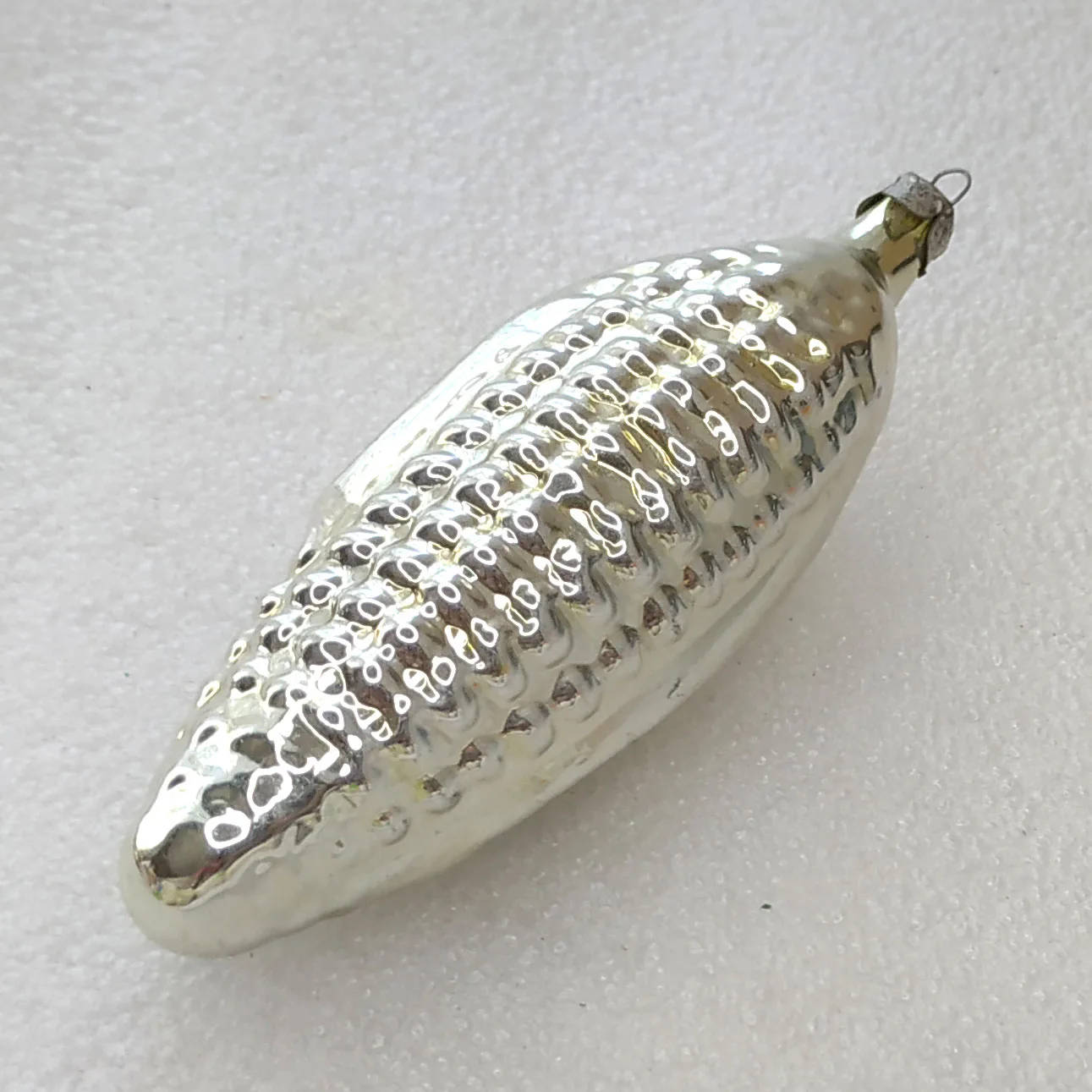 Antique Vintage Russian Glass Christmas Ornament Corn