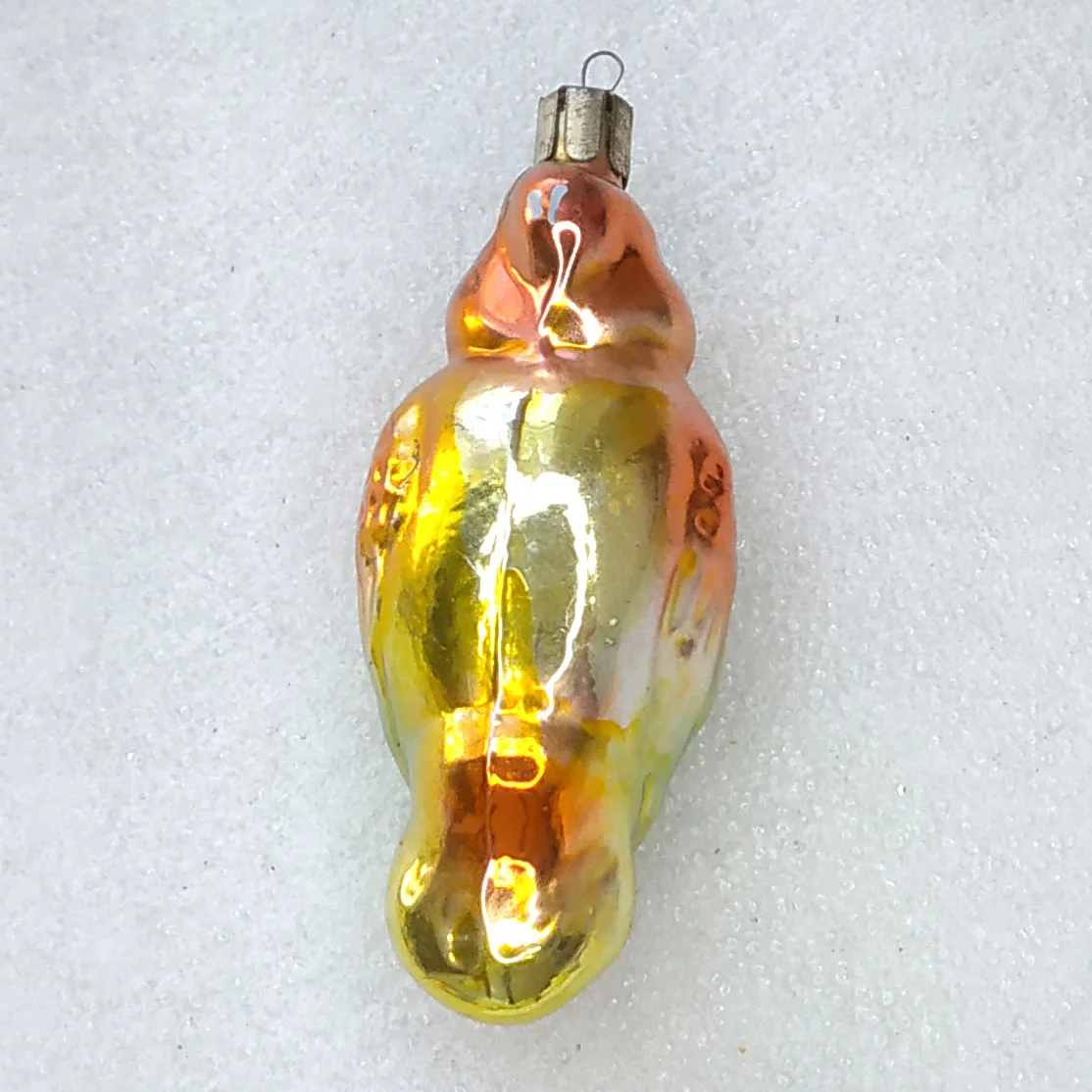Antique Vintage USSR Glass Christmas Ornament Parrot