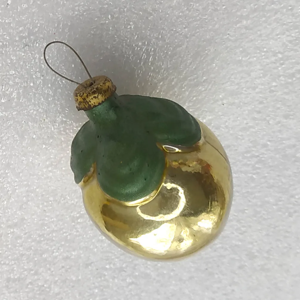 Vintage Silver Glass Christmas USSR Ornament Tree Antique Plum