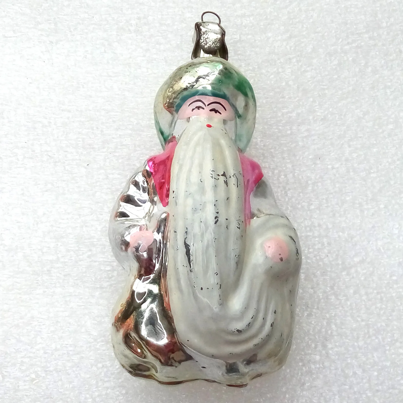 Vintage Ukrainian Glass Christmas Ornament Sultan
