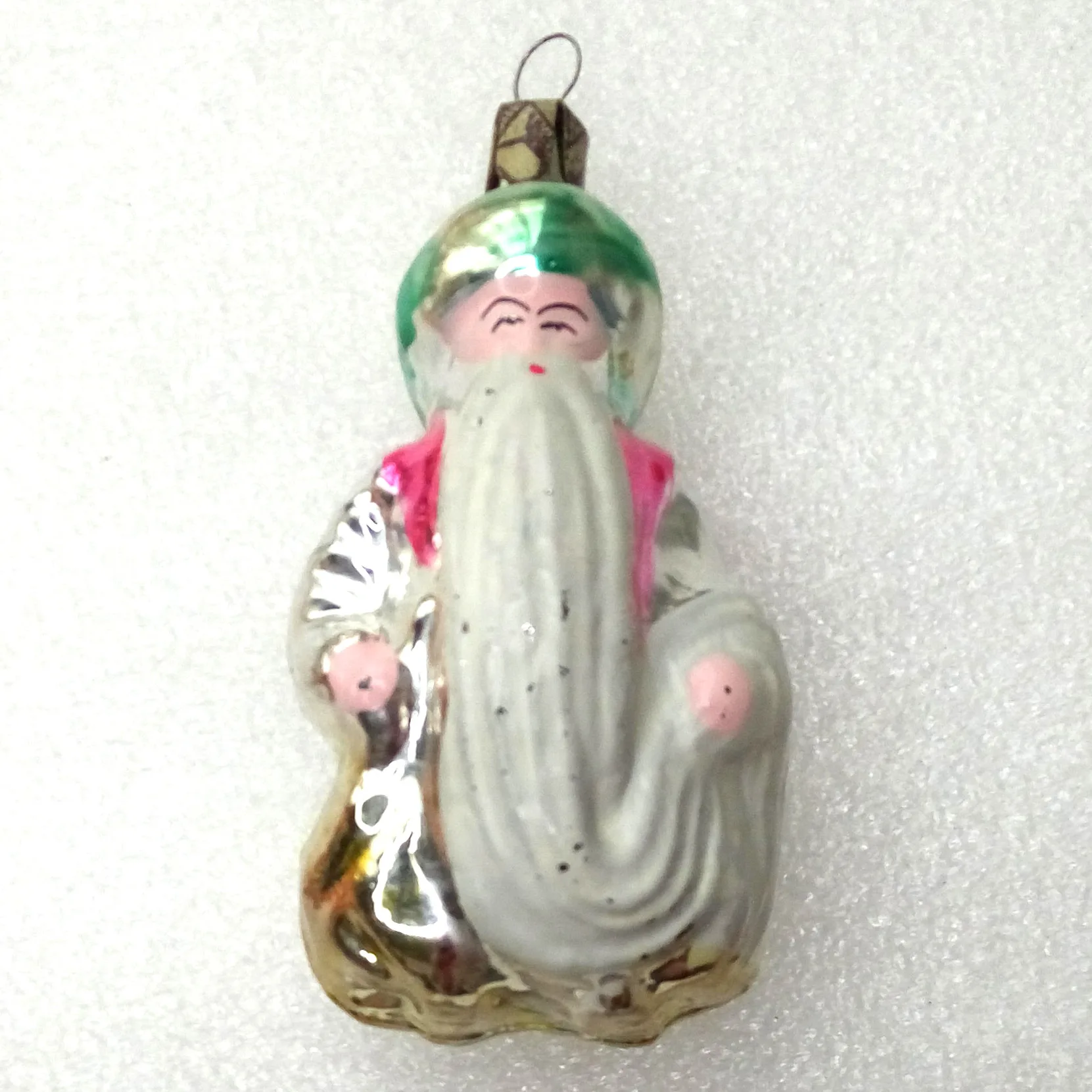 Vintage Ukrainian Glass Christmas Ornament Sultan