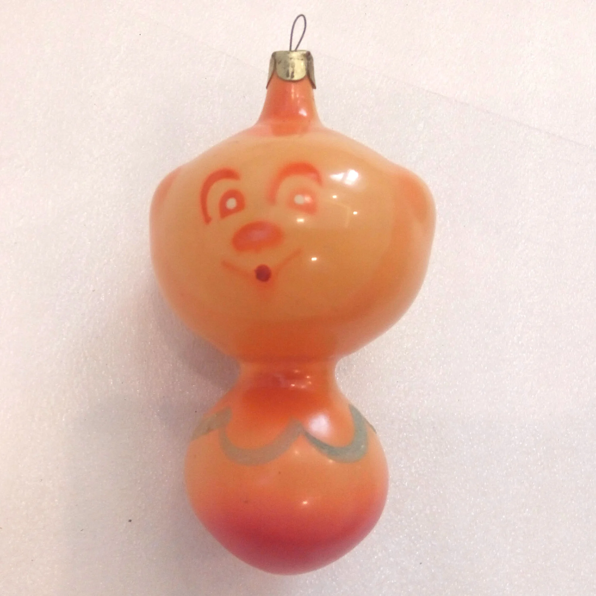 Antique Vintage Russian Glass Christmas Ornament Cheburashka