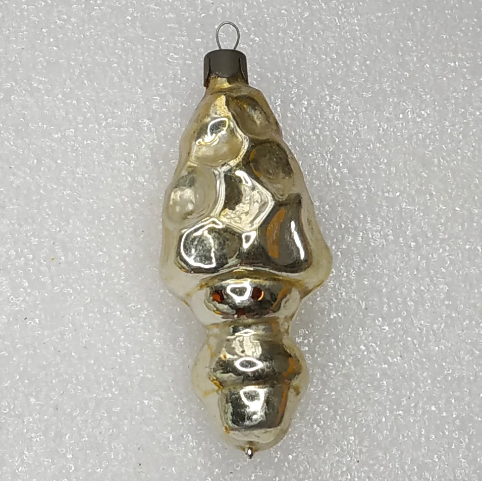 Antique Vintage USSR Glass Christmas Tree Ornament Mushroom Boy