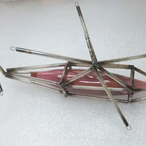 Antique Vintage Glass Christmas Tree Ornament Toy Helicopter