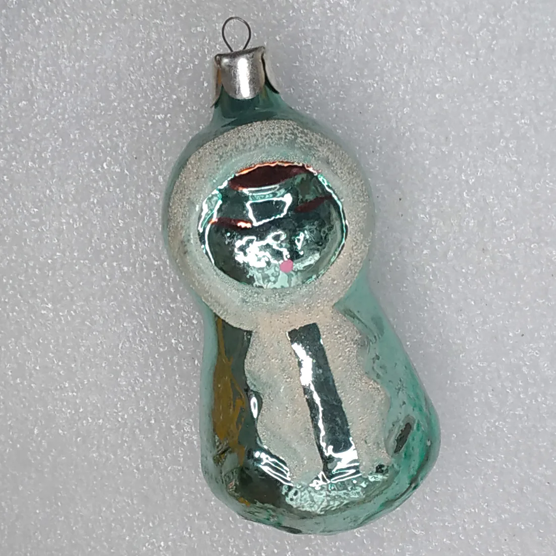 Antique Vintage USSR Glass Christmas Tree Ornament Eskimo Girl