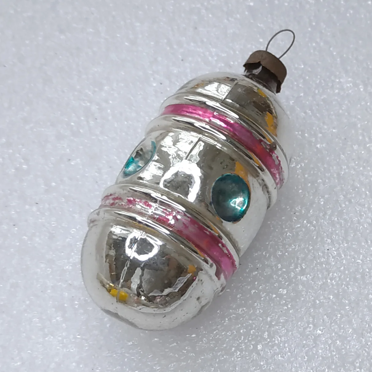 Antique Vintage USSR Mercury Glass Christmas Tree Ornament Toy