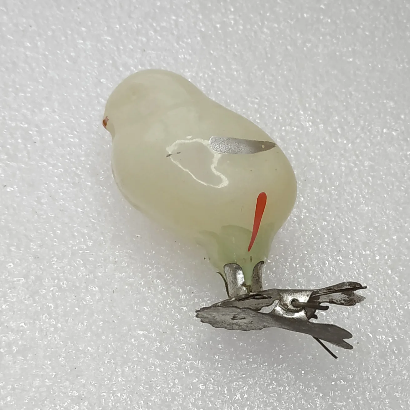 Antique Vintage USSR Glass Christmas Tree Ornament Toy Chicken