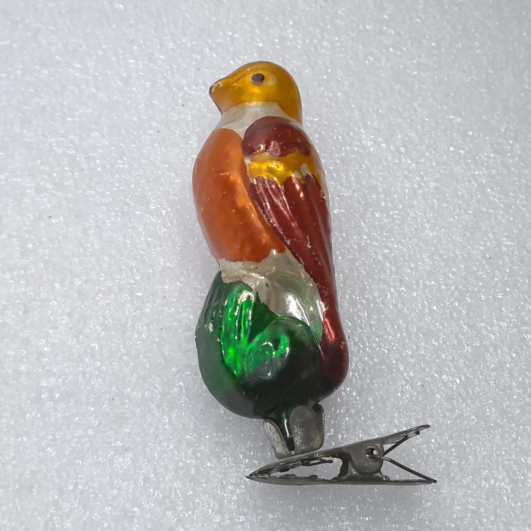 Antique Vintage USSR Glass Christmas Tree Ornament Magic Bird