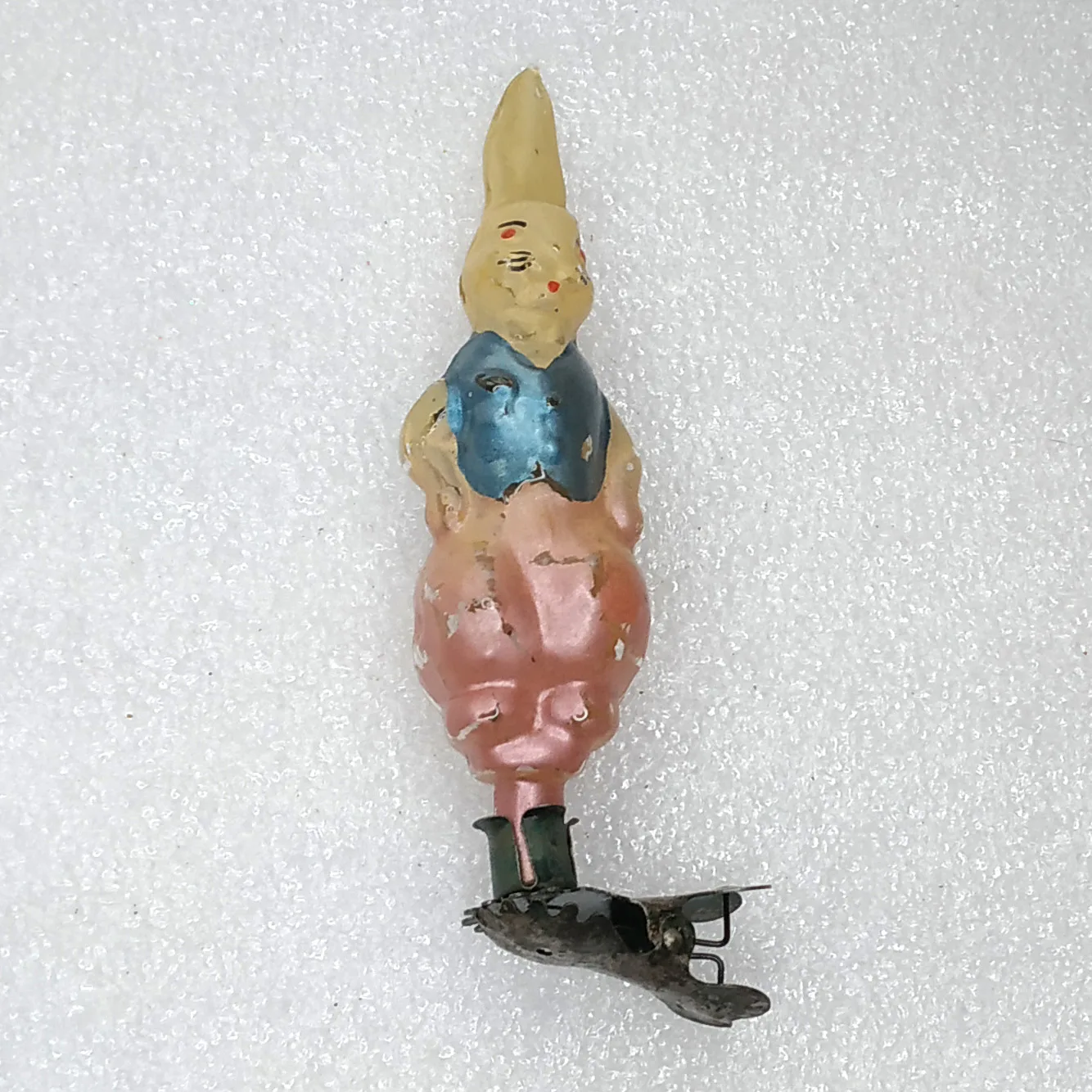 Antique Vintage USSR Glass Christmas Tree Ornament Toy Old Hare