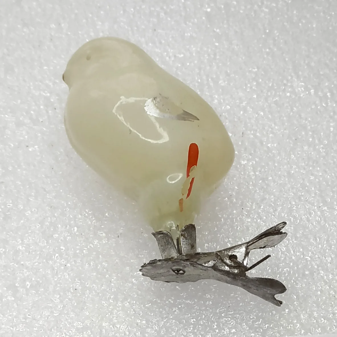 Antique Vintage USSR Glass Christmas Tree Ornament Toy Chicken