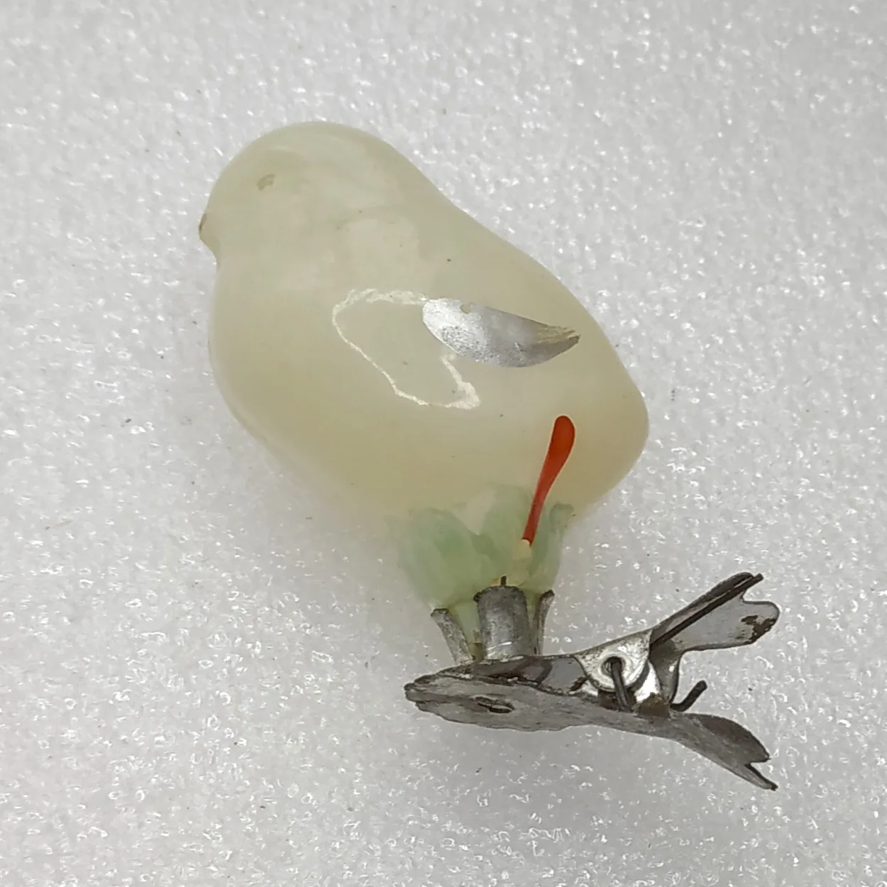 Antique Vintage USSR Glass Christmas Tree Ornament Toy Chicken