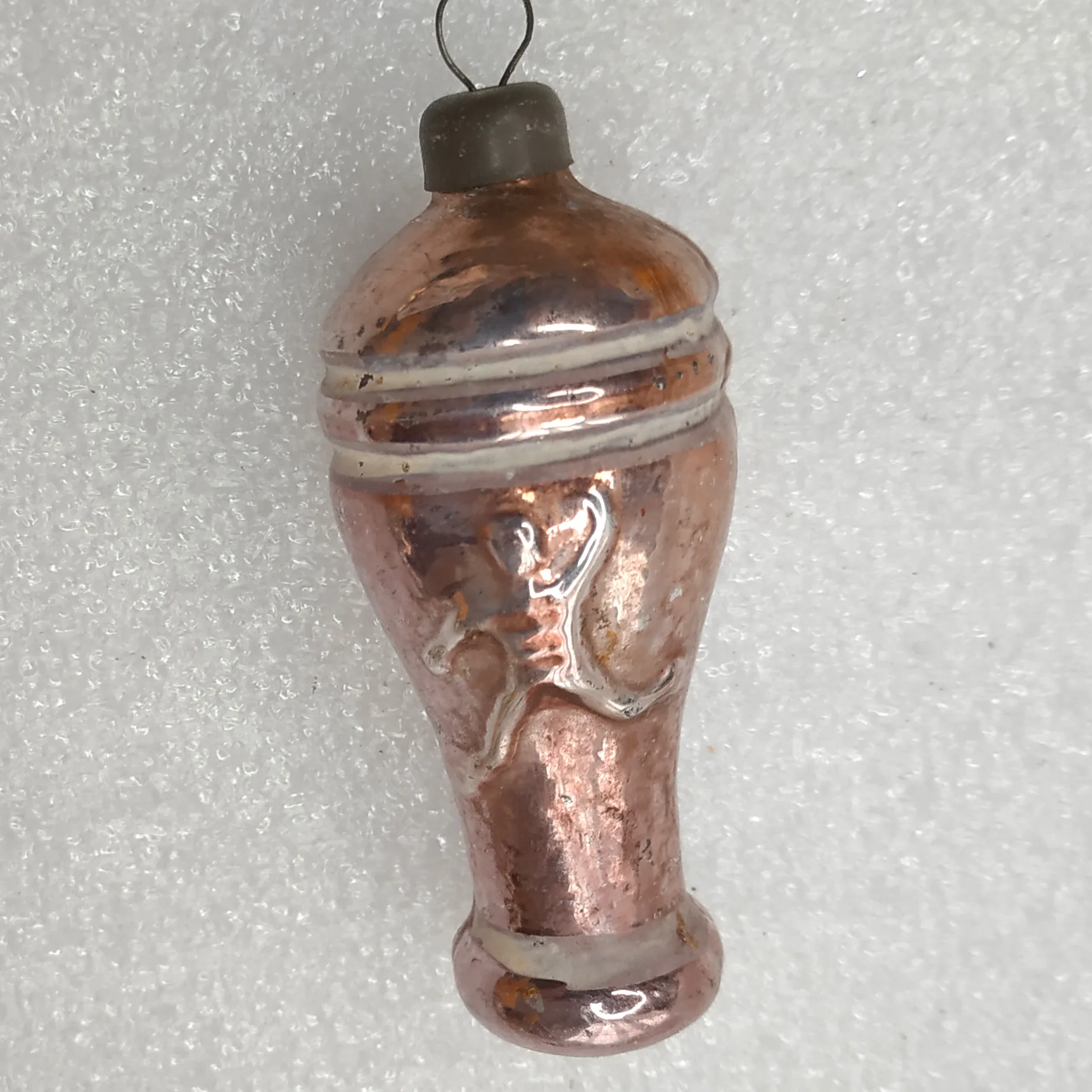 Antique Vintage USSR Glass Christmas Tree Ornament Cup