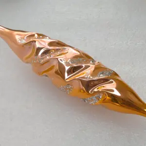 Antique Vintage USSR Glass Christmas Tree Ornament Big Icicle
