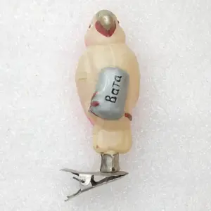 Antique Vintage Glass USSR Christmas Ornament Toy Parrot