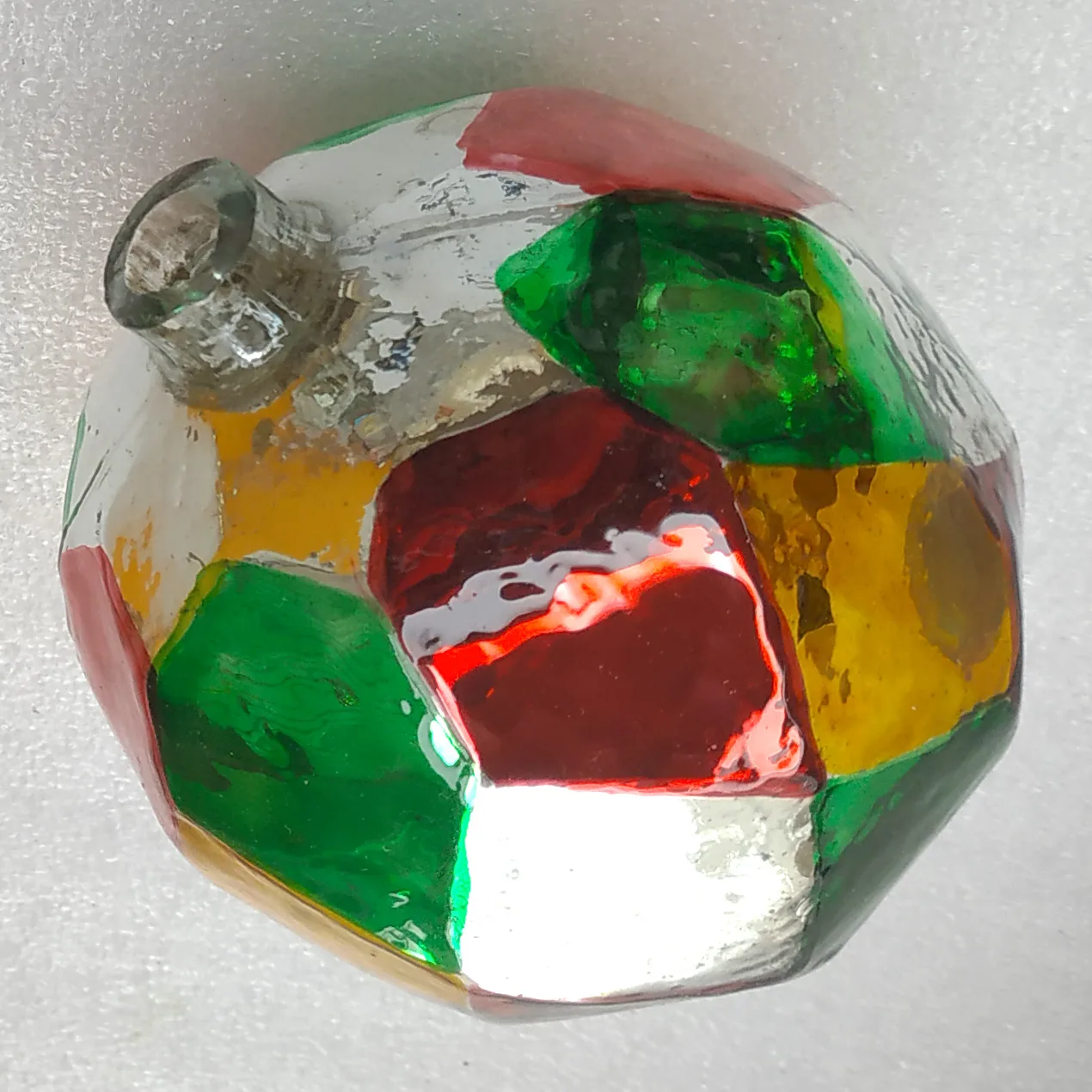 Huge Antique Vintage Mercury Glass USSR Christmas Ornament
