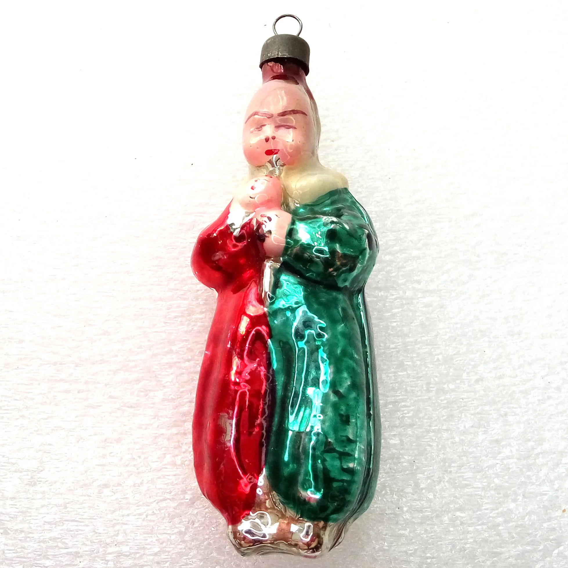 Vintage USSR Glass Christmas Ornament Jester