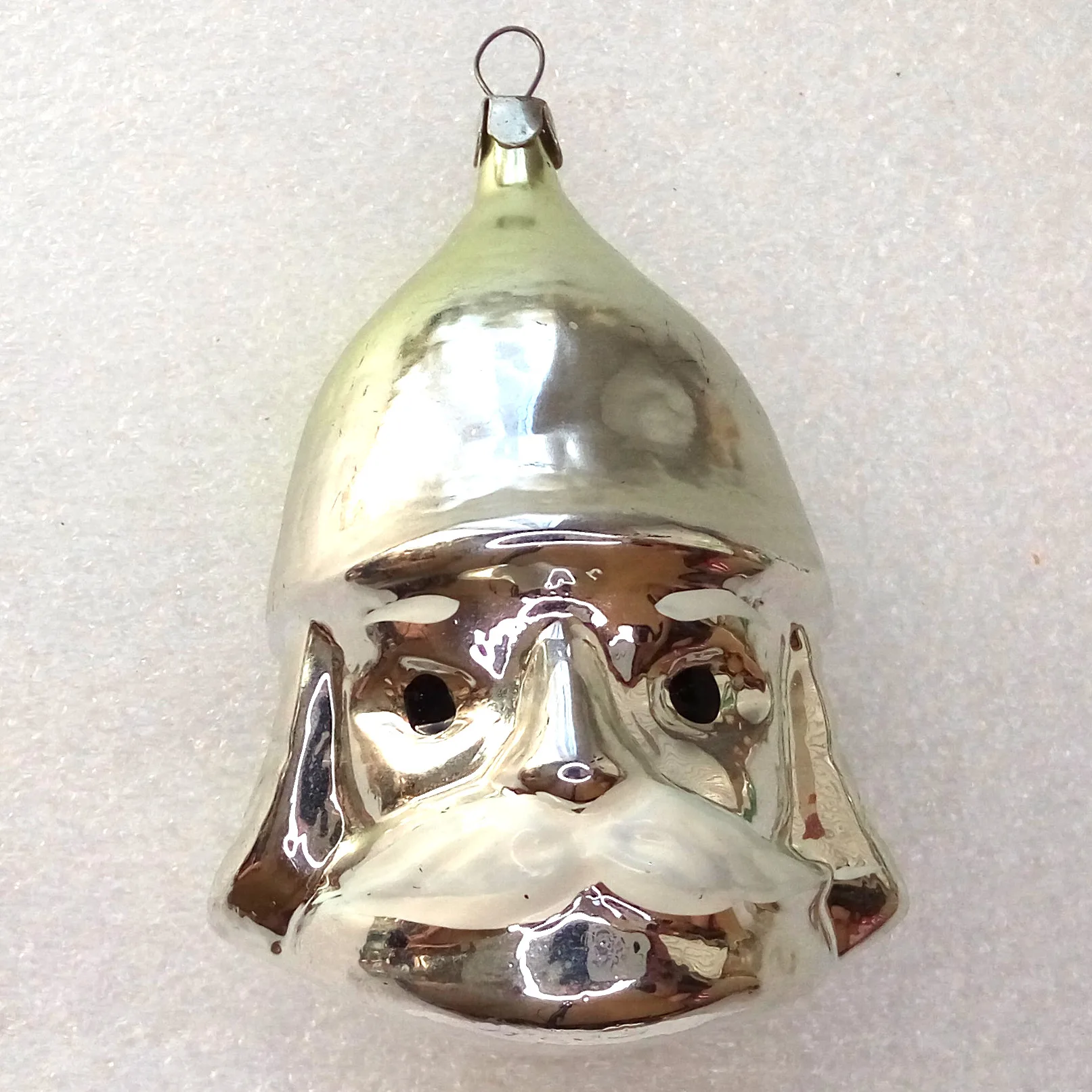 Antique Vintage Glass Christmas Tree Ornament Toy Bogatyr
