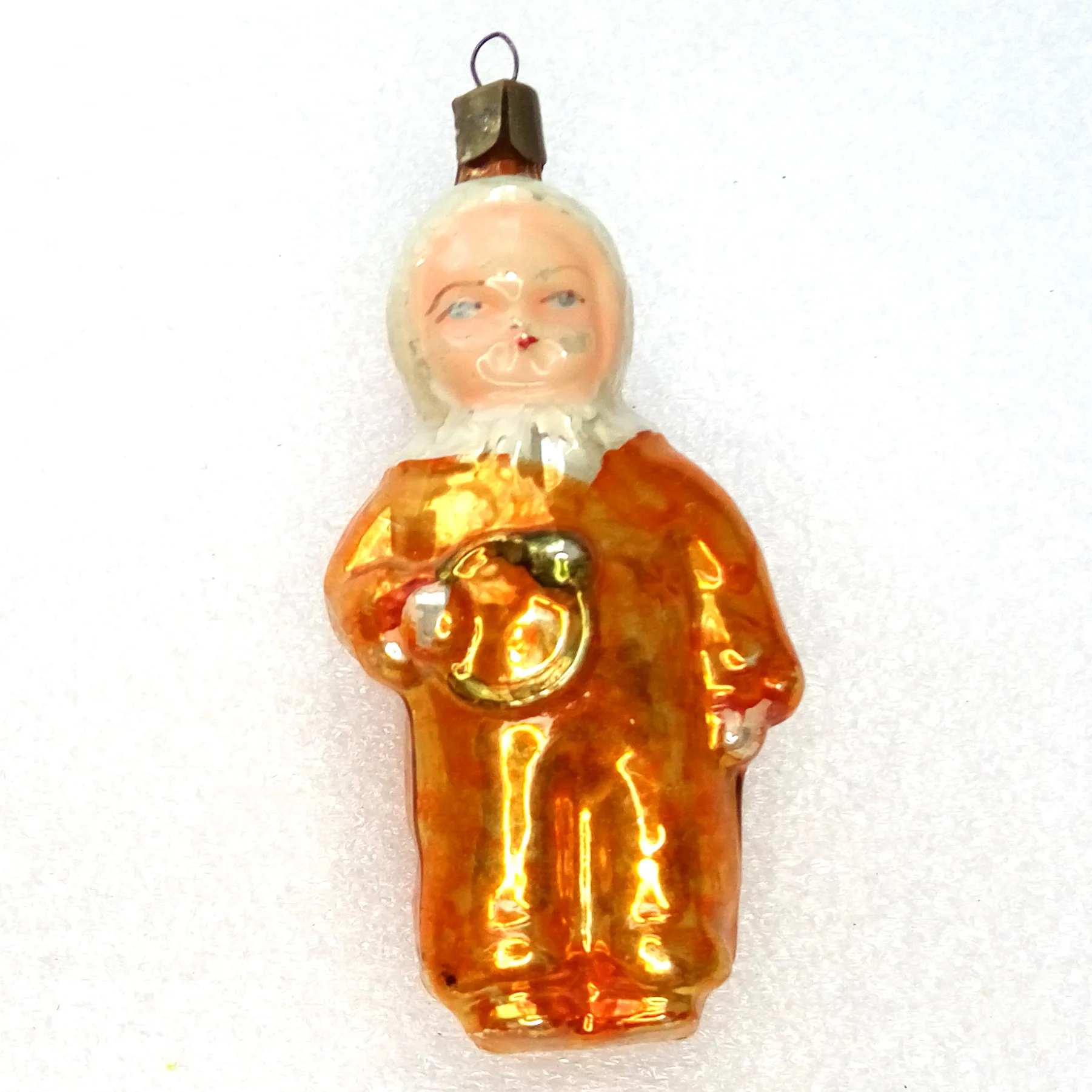 Antique Vintage Russian Glass Christmas Ornament Baby