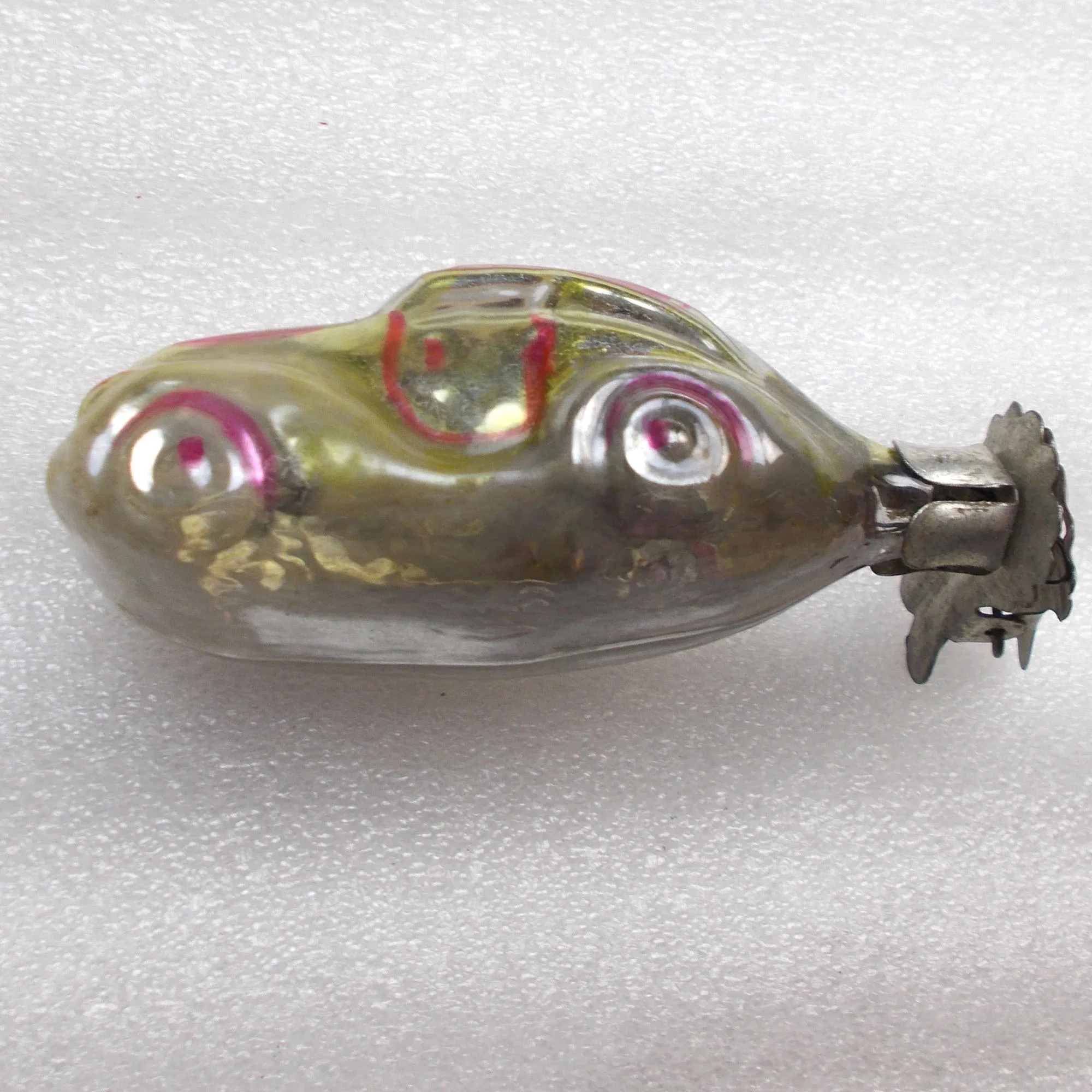 Vintage USSR Glass Christmas Ornament Old Auto