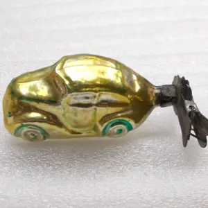 Vintage USSR Glass Christmas Ornament Old Auto