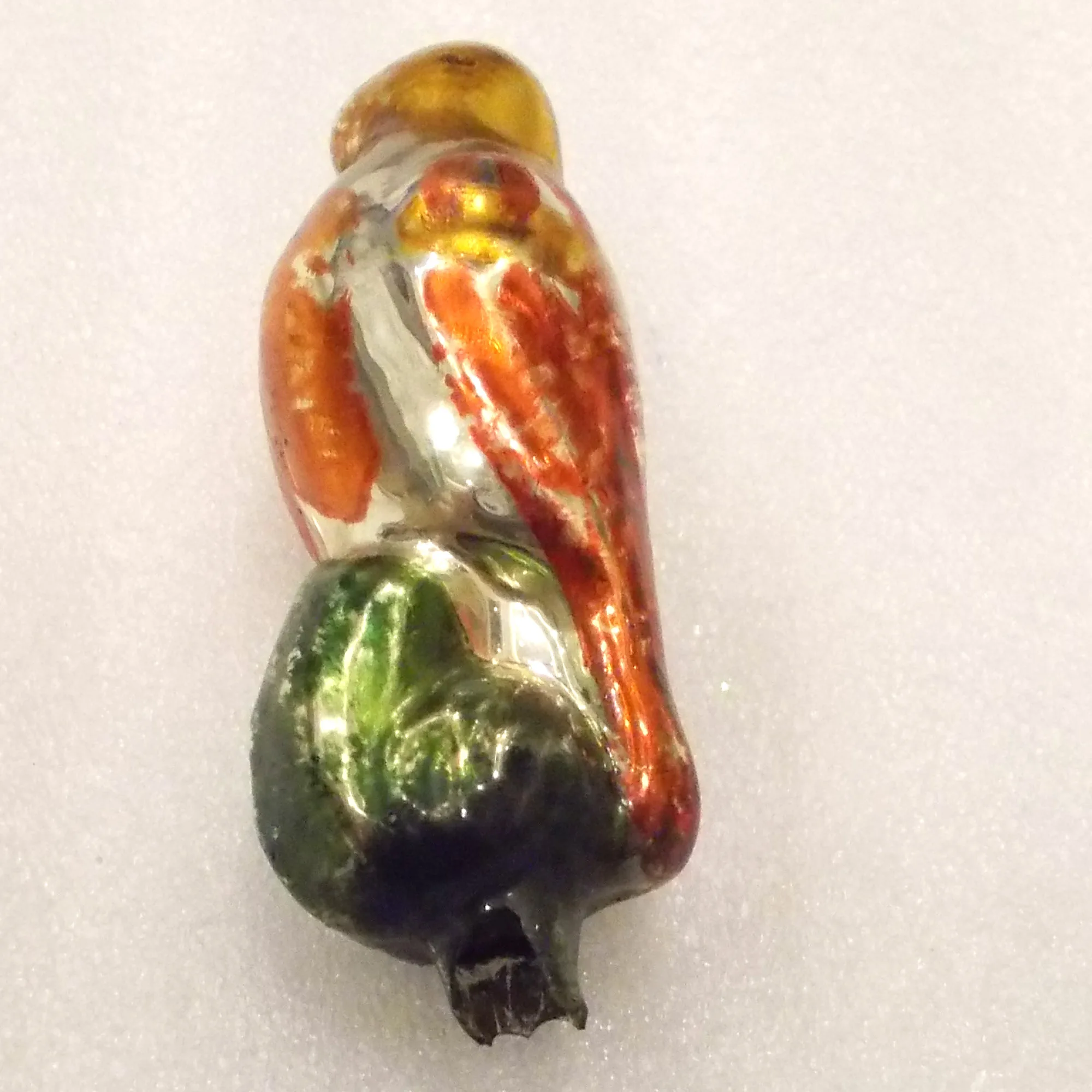 Vintage USSR Glass Christmas Tree Ornament Magic Bird