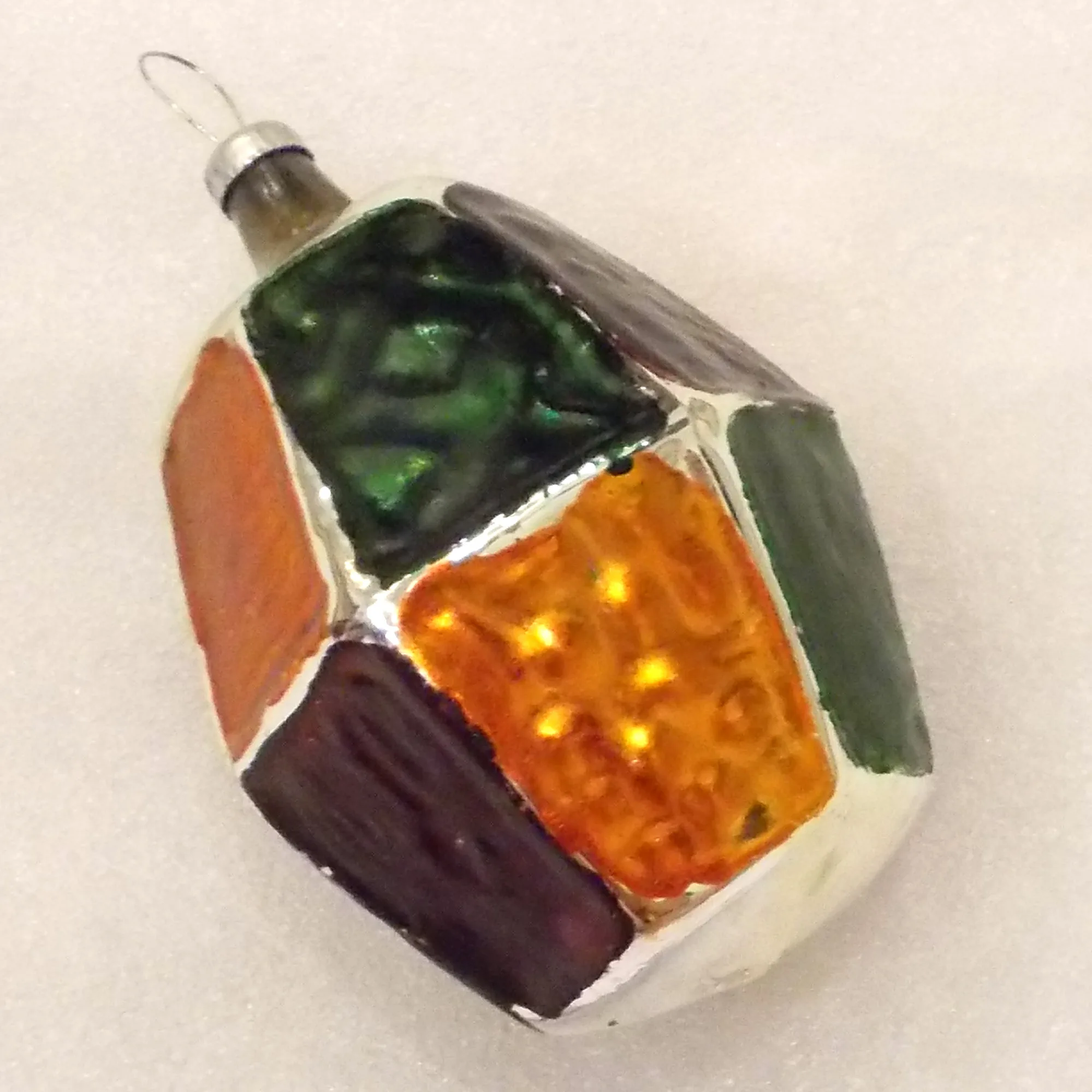 Antique Vintage USSR Glass Christmas Tree Ornament Old