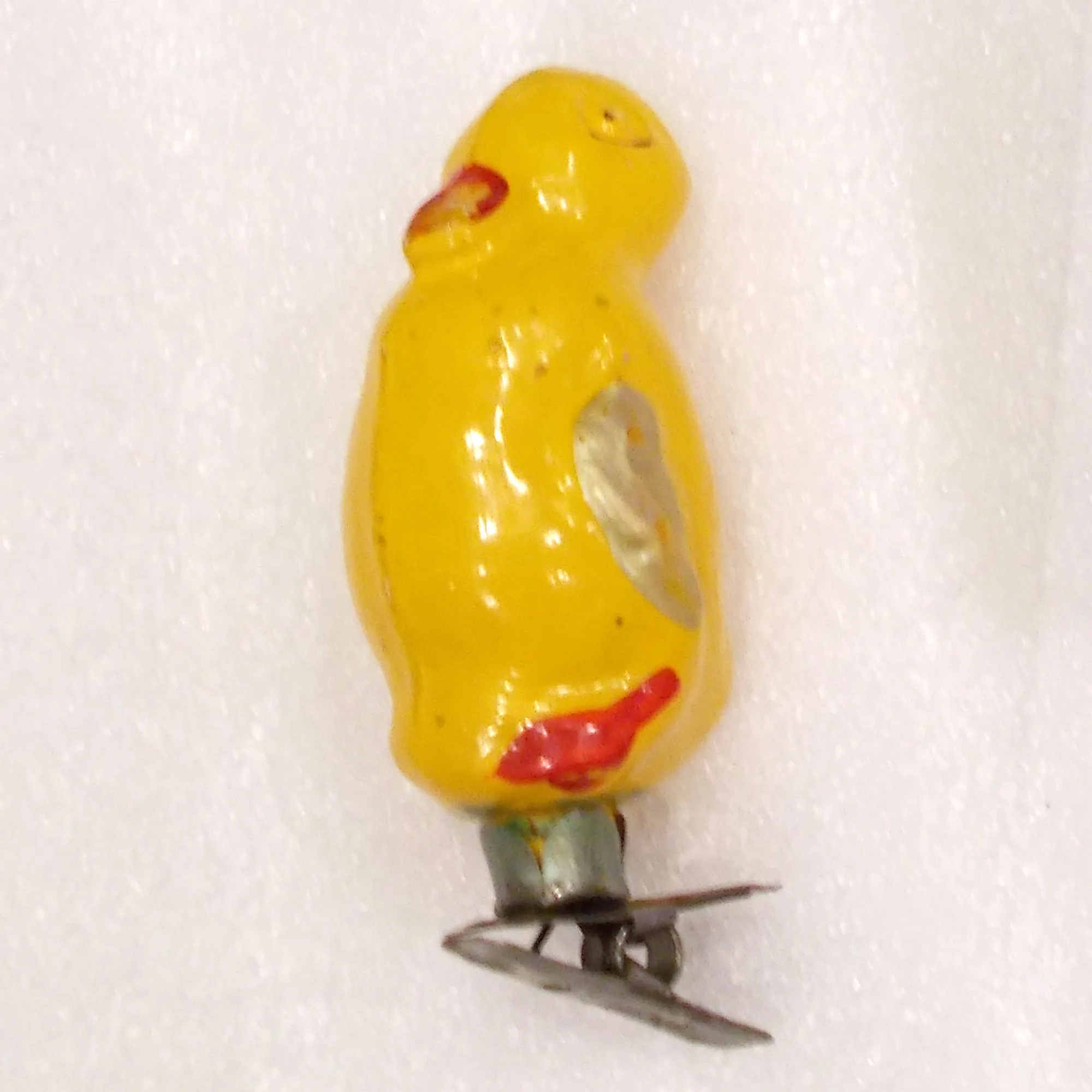 Vintage Ukraine USSR Glass Christmas Tree Ornament Old Duck