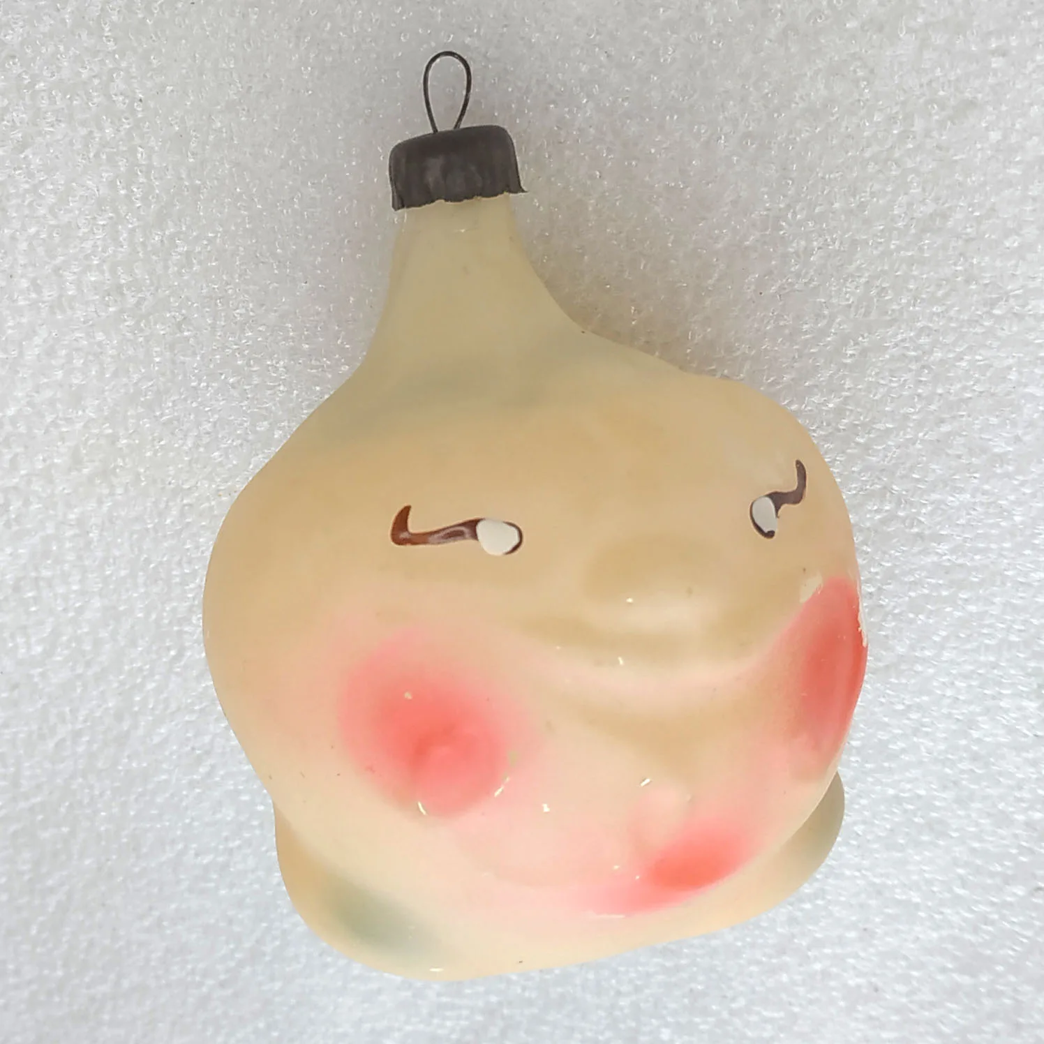 Antique Vintage USSR Glass Christmas Ornament Kolobok