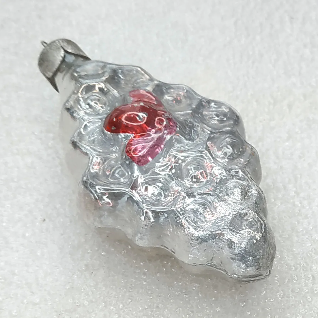 Antique Vintage USSR Glass Christmas Ornament Bee on Honey