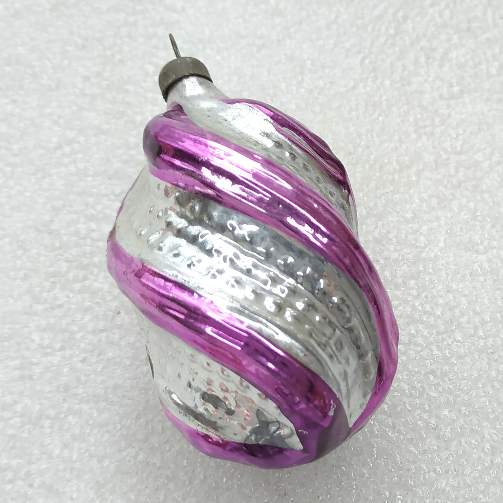 Antique Vintage USSR Glass Christmas Ornament Old
