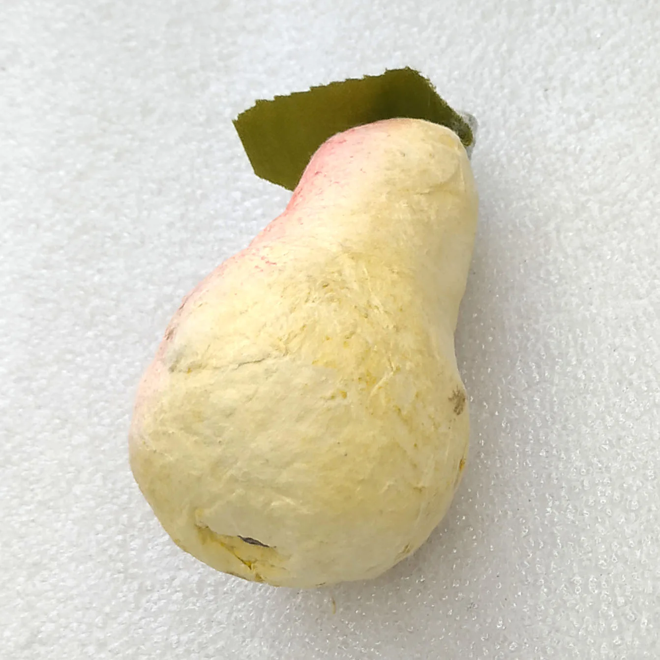 Antique Vintage Twisted Cotton Christmas Ornament Pear