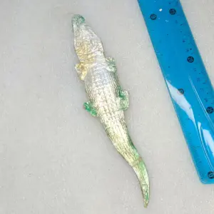 Antique Vintage Dresden Cardboard Christmas Ornament Crocodile