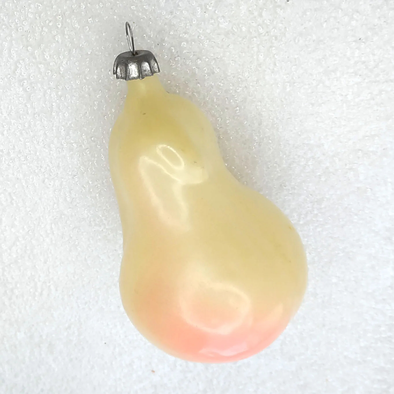Antique Vintage Russian Glass Christmas Ornament Pear