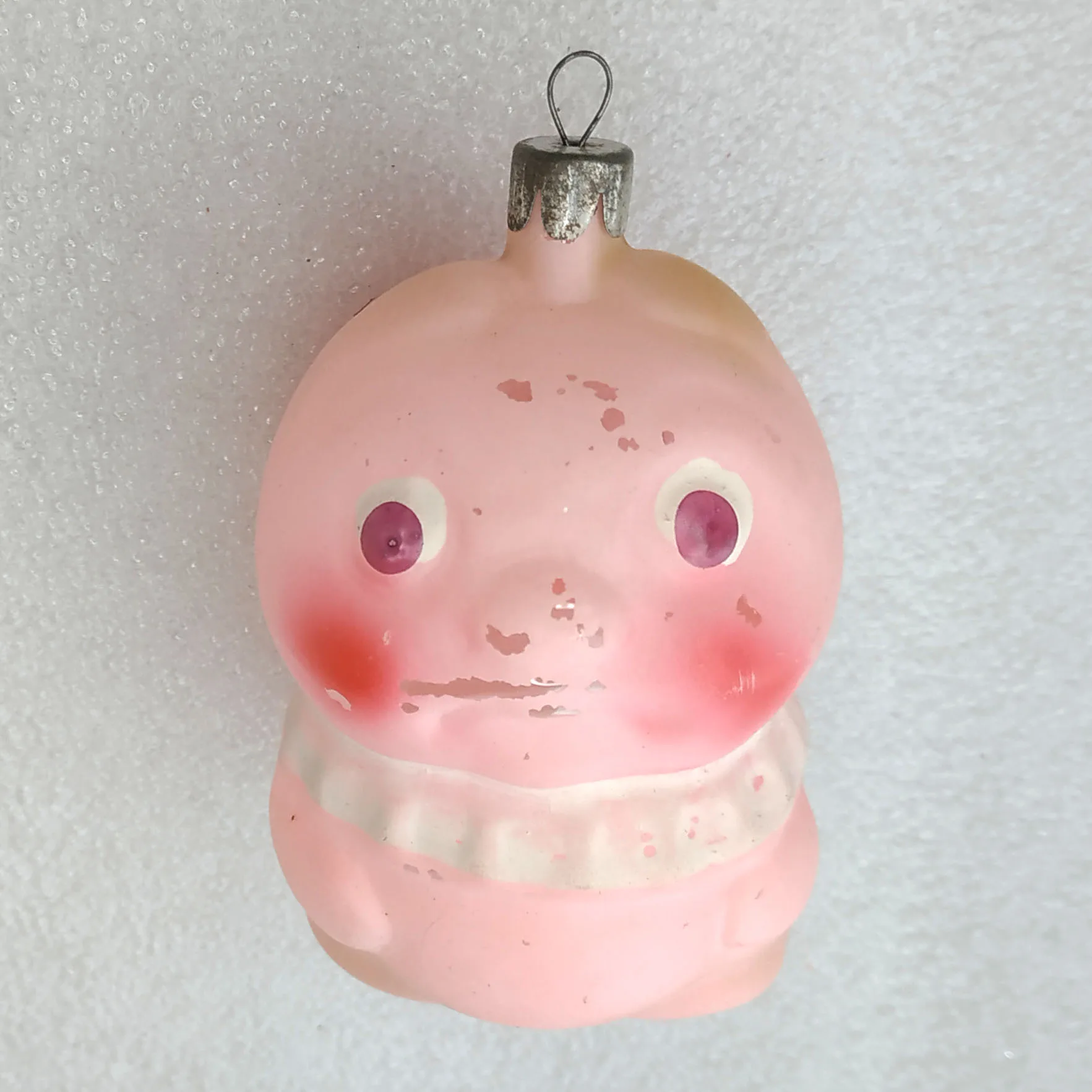 Antique Vintage Glass Christmas Ornament Sad Tomato