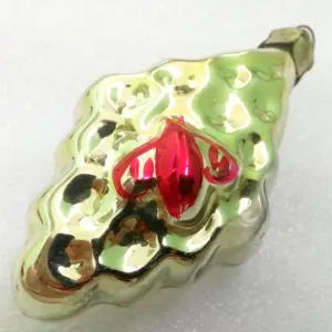 Vintage Ukraine USSR Glass Christmas Tree Ornament Bee on Honey
